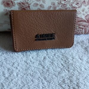 Genuine leather card holder